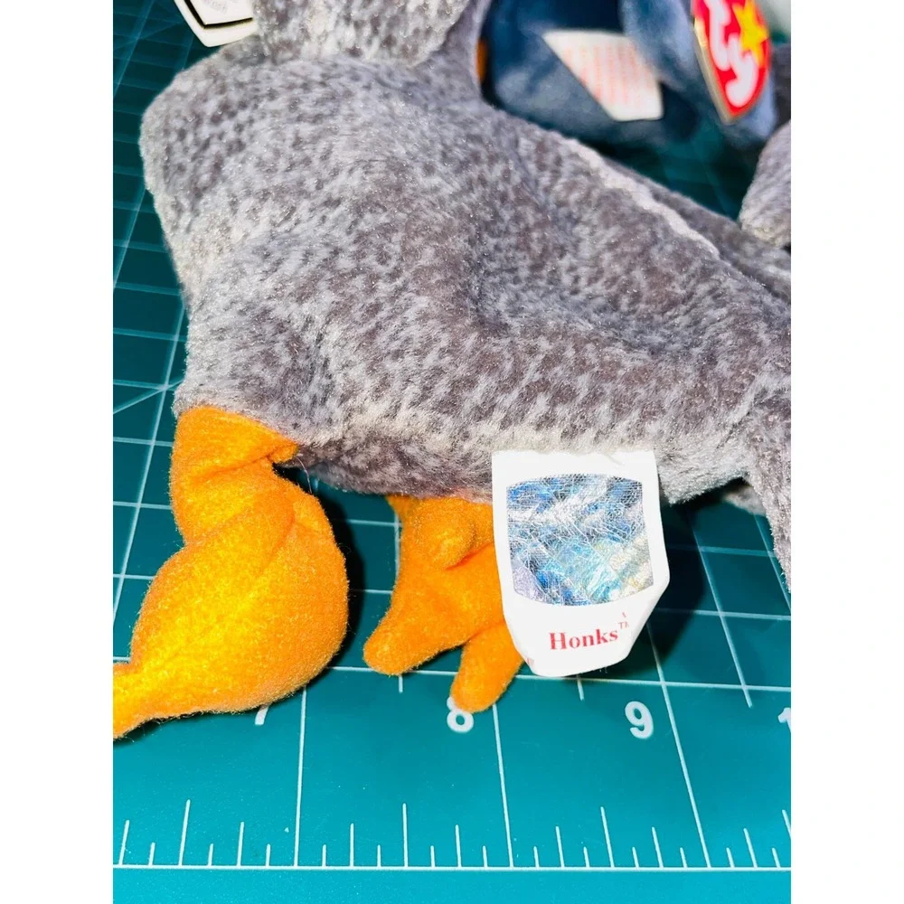 Ty Scoop the Pelican & 2 Honks Bird Plush Stuffed Animal Beanie Babies Lot of 3